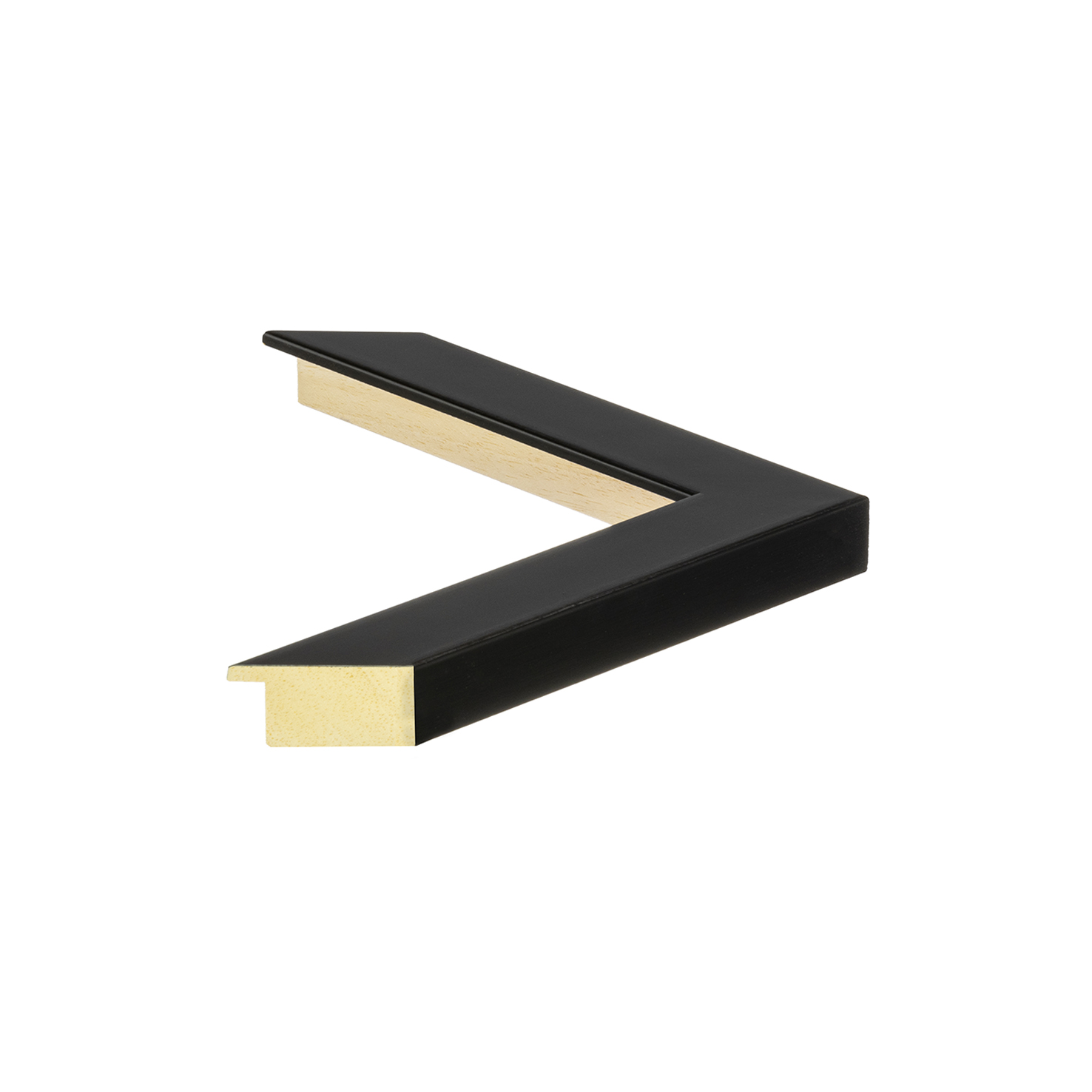 Cornice su misura (703BLACK) Linea Austria - Nero filo Oro