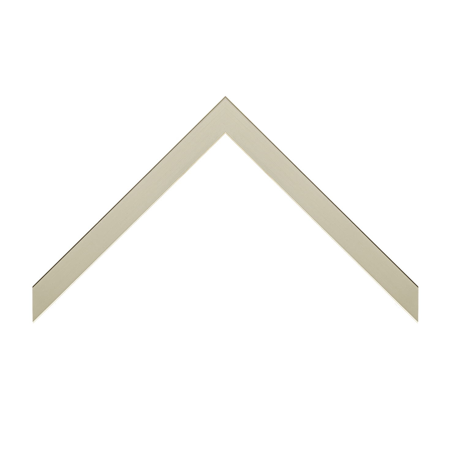 cornice legno ayous piatta film champagne spazzolato | Albor