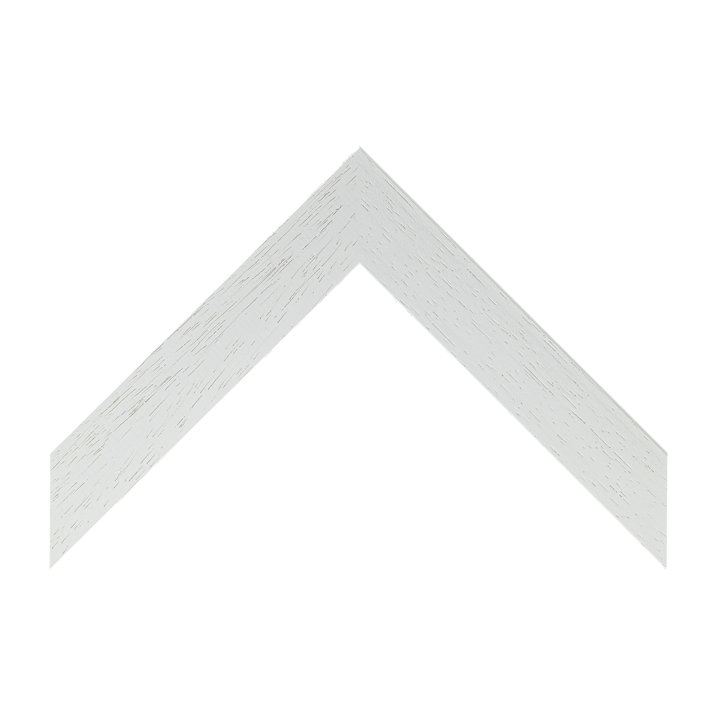 cornice legno ayous piatta bianco poro aperto | Albor