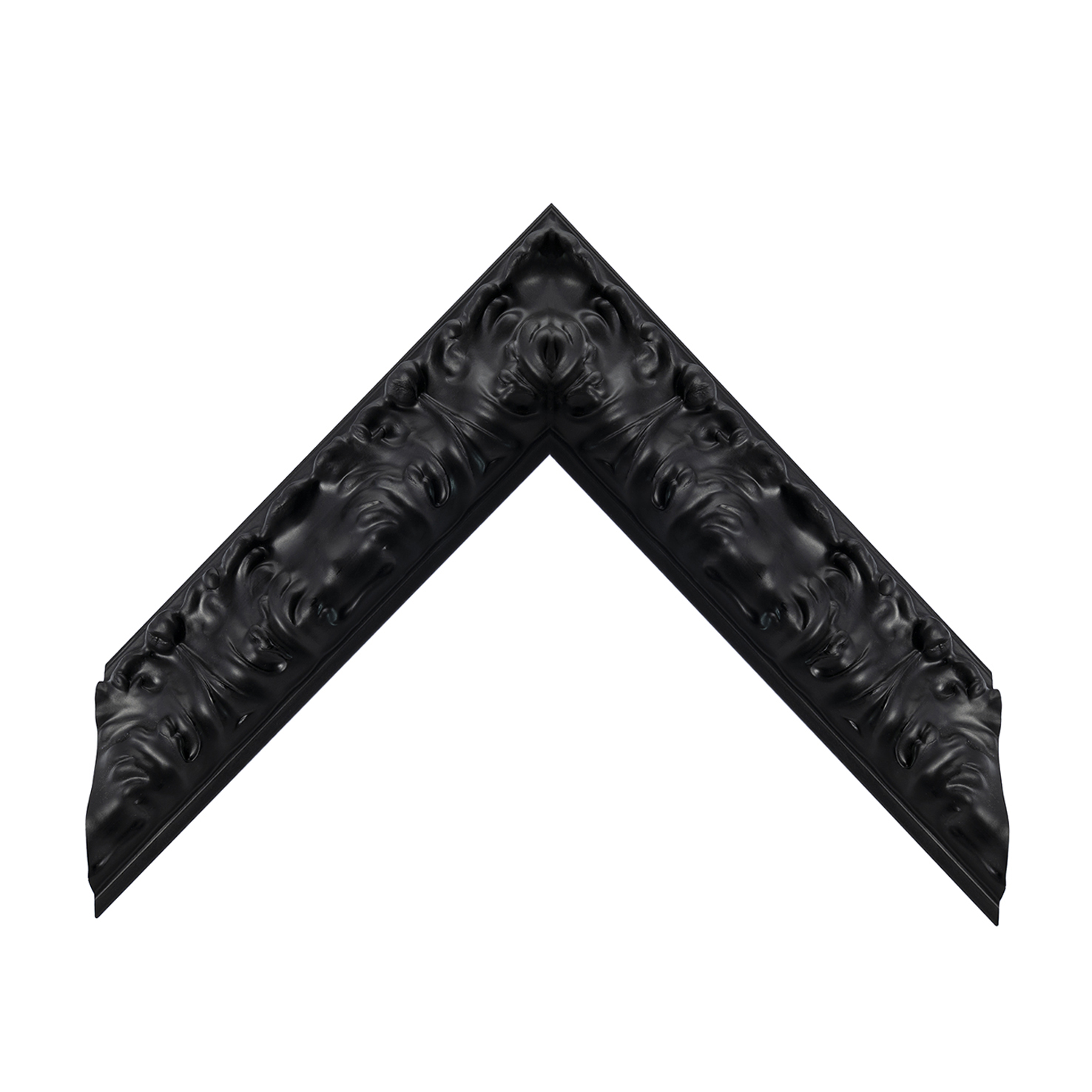 cornice legno ayous sagomata nero opaco | Albor