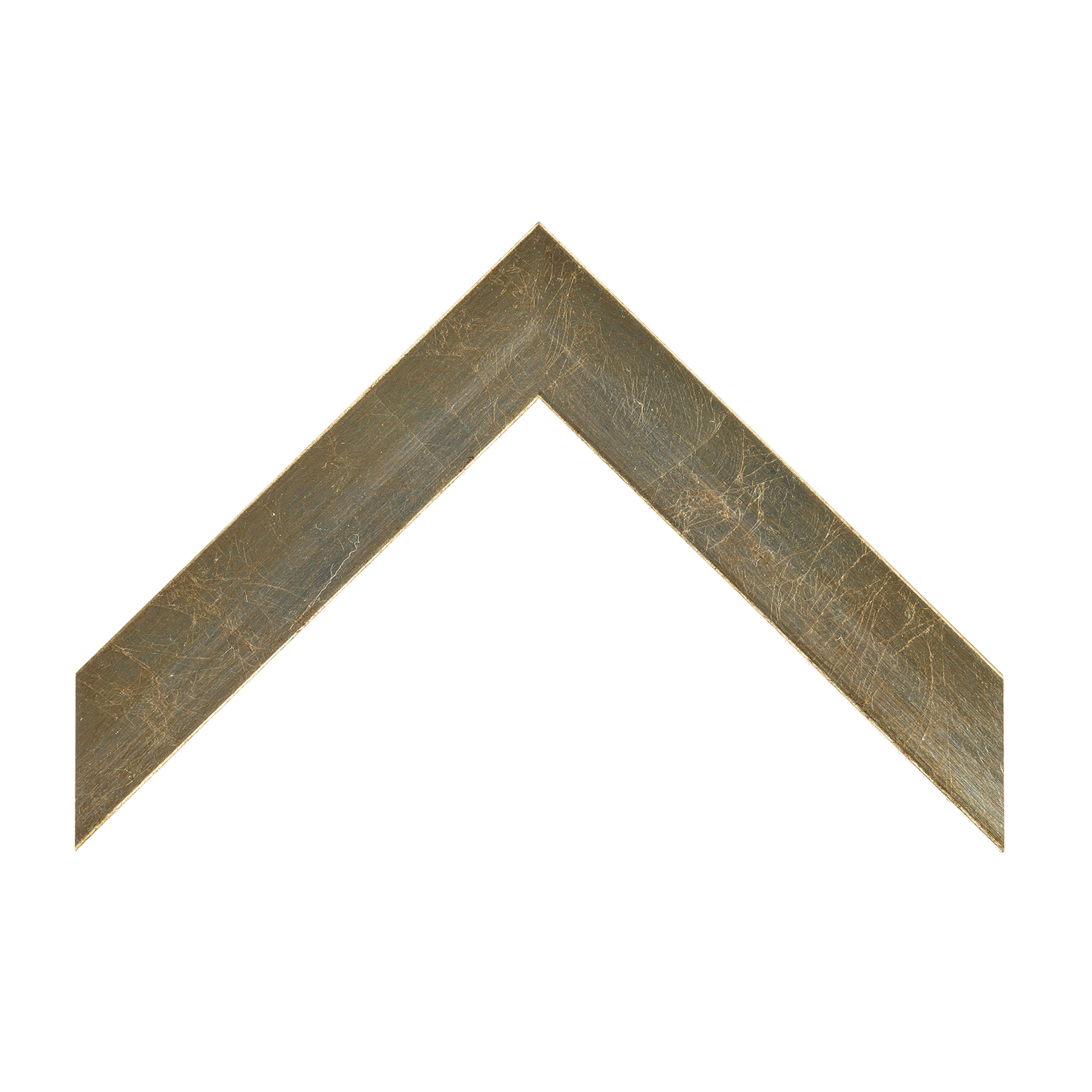 cornice legno ayous piatta argento foglia spennellato | Albor