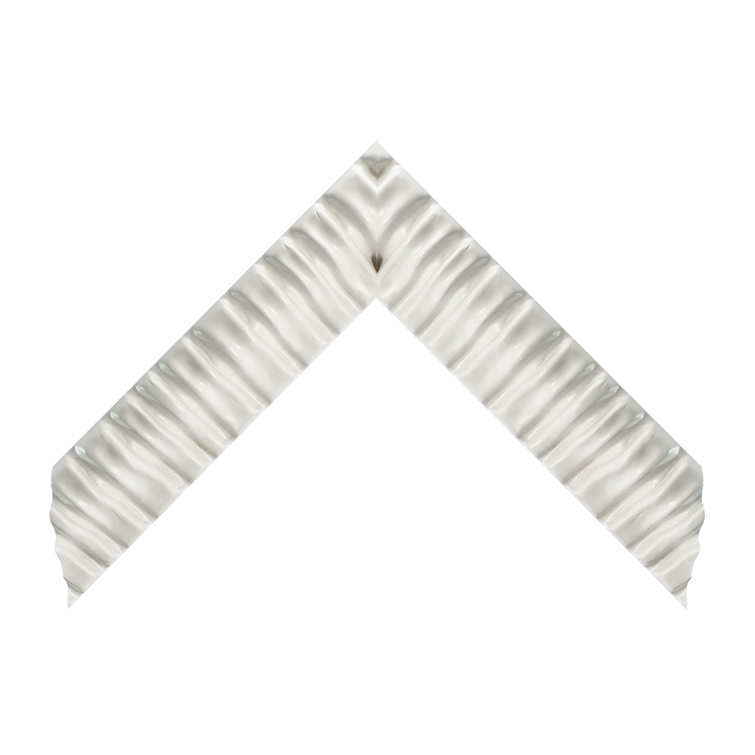 cornice legno ayous sagomata bianco opaco | Albor