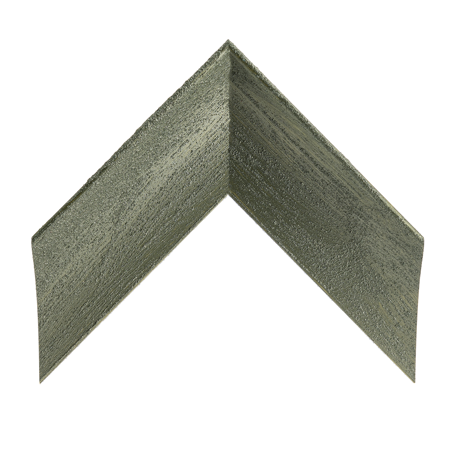 cornice legno ayous sagomata verde sabbiato manuale | Albor