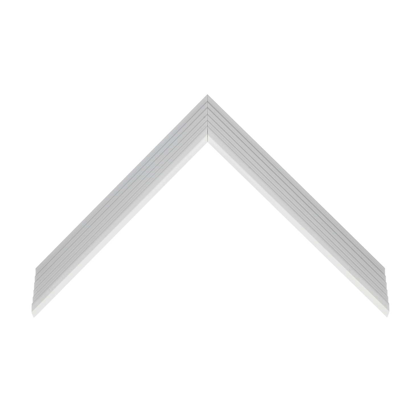 cornice legno ayous sagomata bianco opaco | Albor