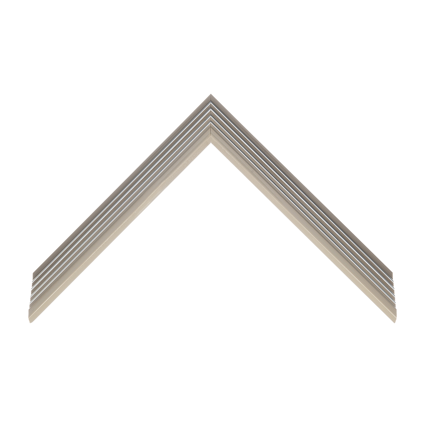 cornice legno ayous sagomata tortora sfumato lucido filo argento | Albor