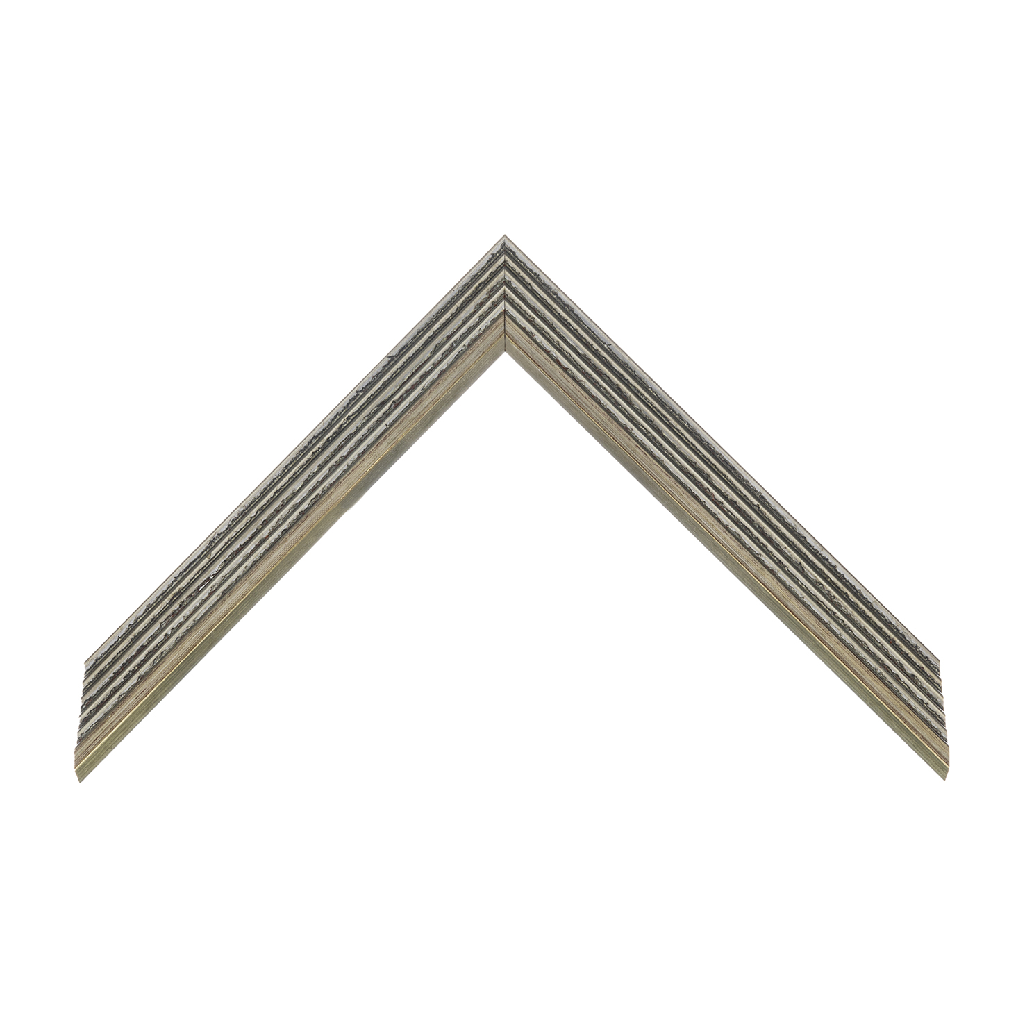 cornice legno ayous sagomata argento foglia | Albor