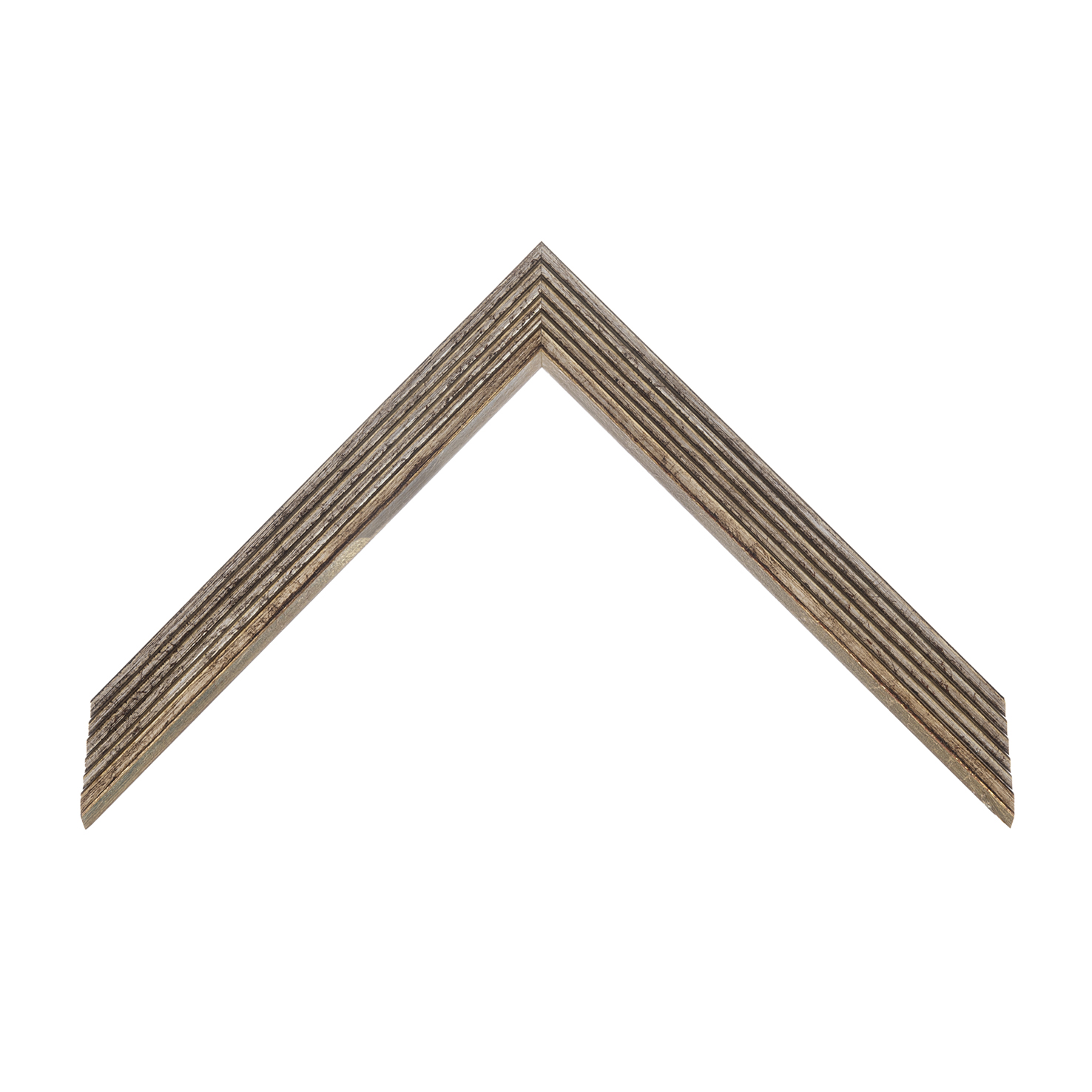 cornice legno ayous sagomata argento spennellato | Albor