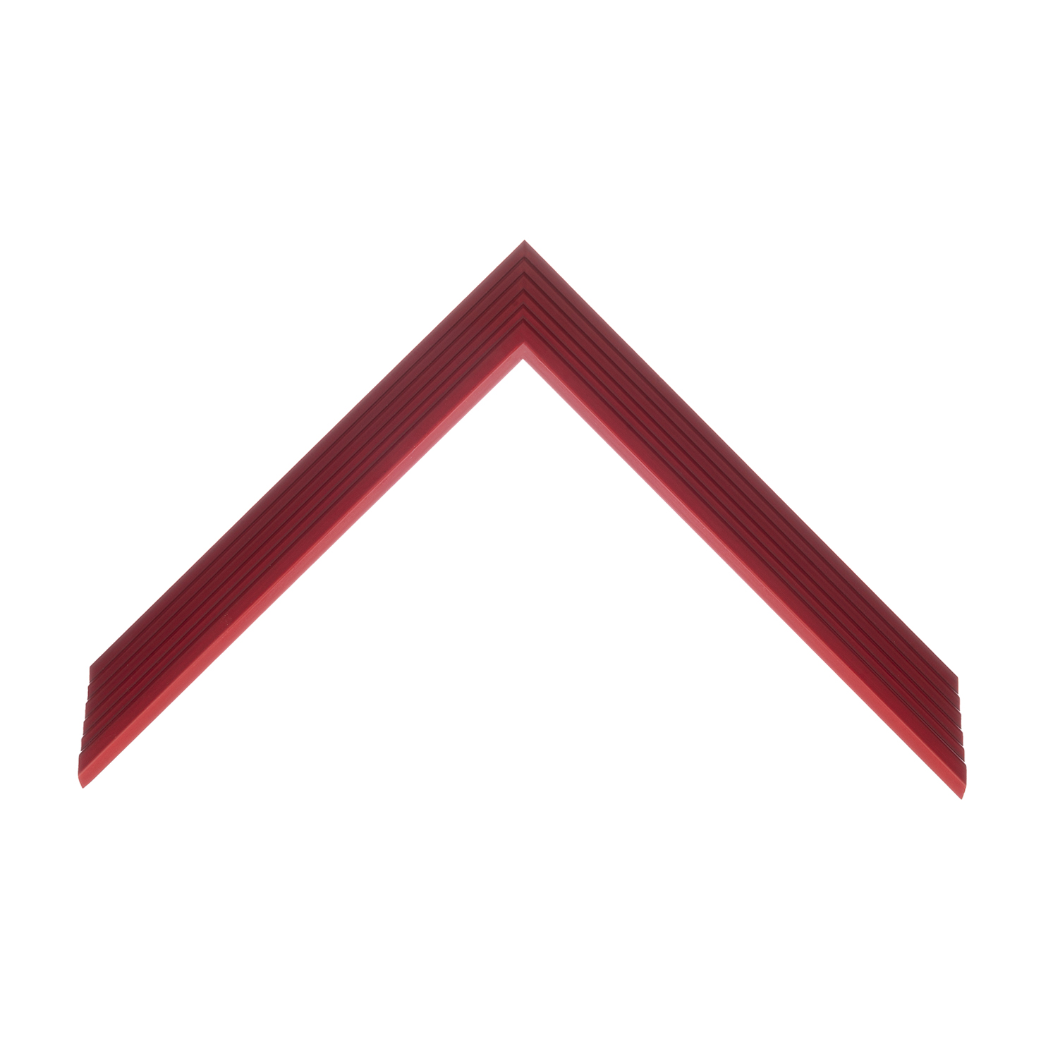 cornice legno ayous sagomata rosso opaco | Albor