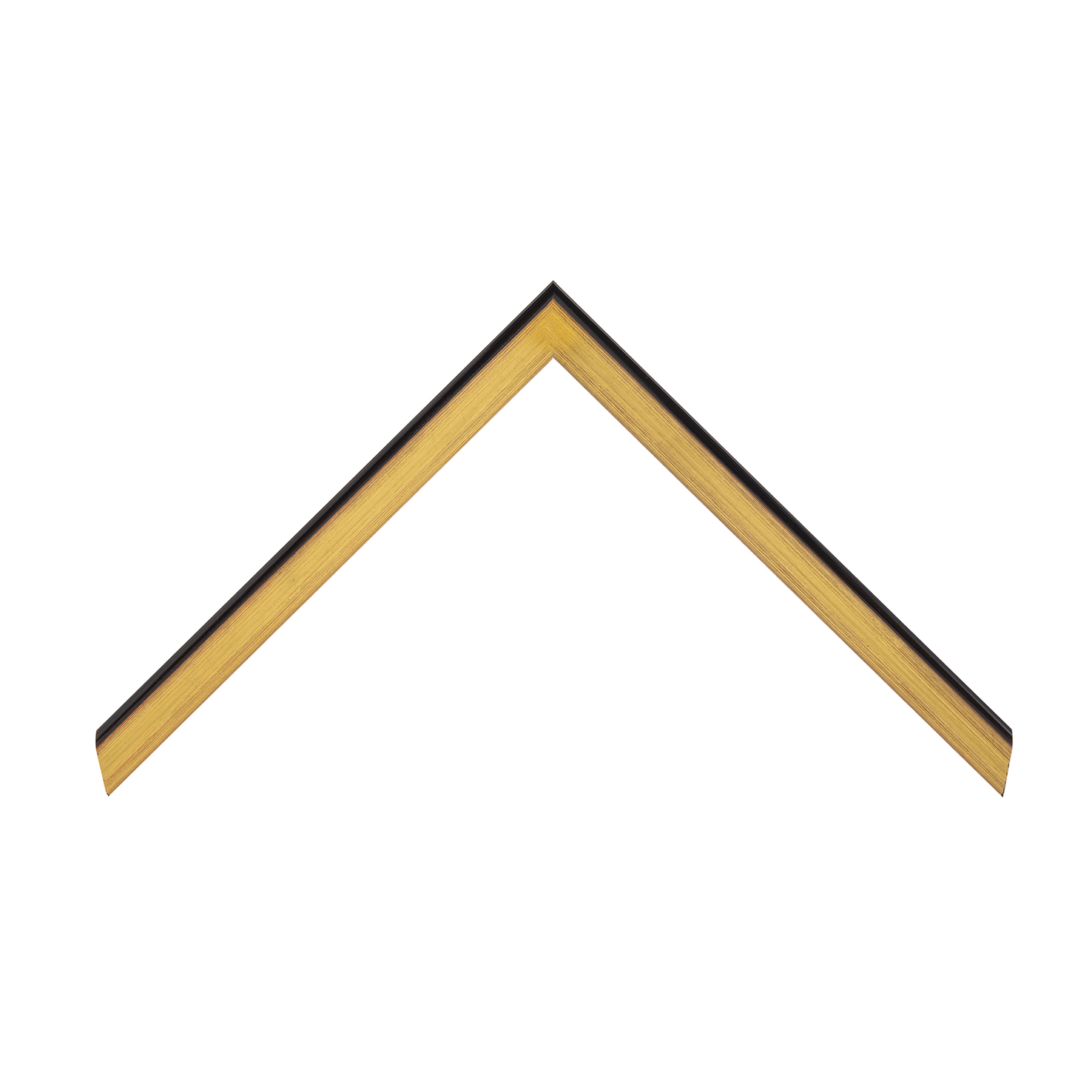 cornice legno ayous sagomata oro foglia fianco nero | Albor